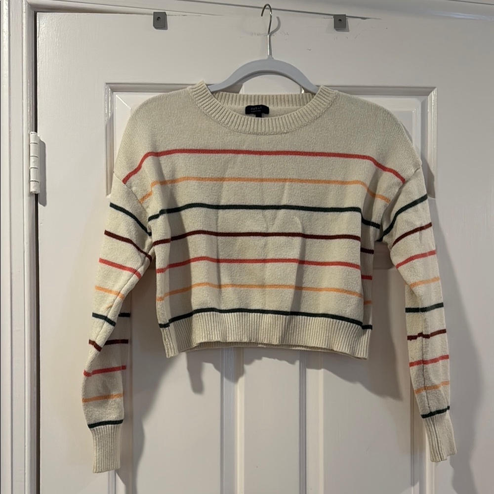 Striped Cream Sweater